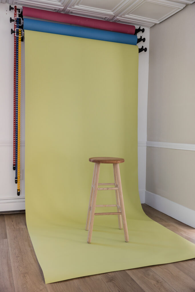 A sampling of the seamless backstops available at Evermore Place.